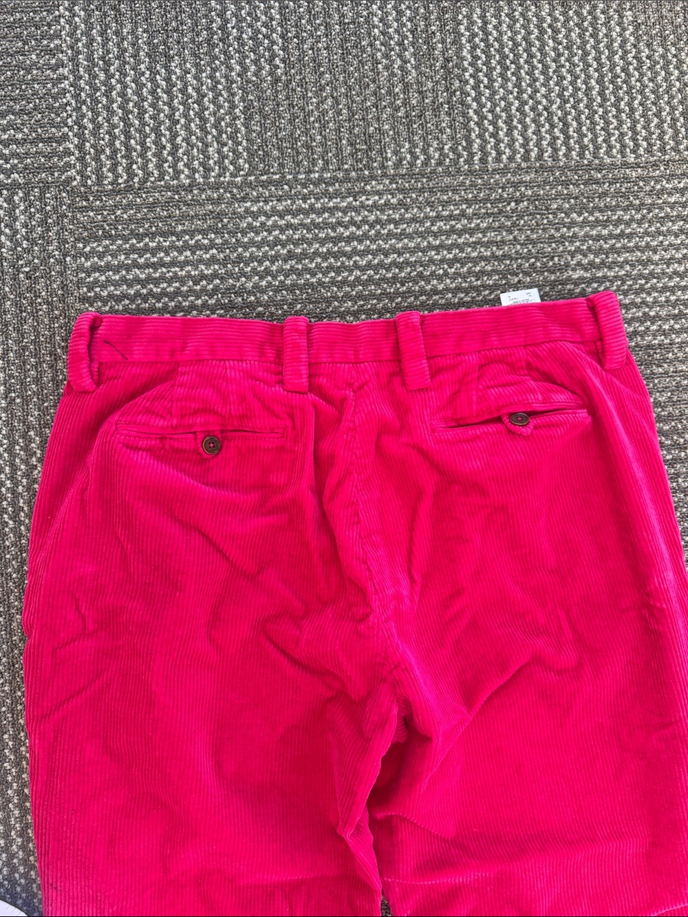 Brooks Brothers Milano Fit Corduroy Pants in Hot Pink, size 36x30 - Picture 5 of 6